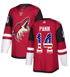 Youth Adidas Arizona Coyotes #14 Richard Panik Authentic Red USA Flag Fashion NHL Jersey