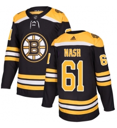 Youth Adidas Boston Bruins #61 Rick Nash Authentic Black Home NHL Jersey
