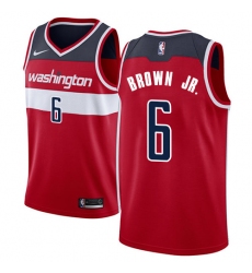 Youth Nike Washington Wizards #6 Troy Brown Jr. Swingman Red NBA Jersey - Icon Edition
