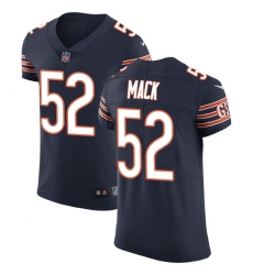 Men's Nike Chicago Bears #52 Khalil Mack Navy Blue Team Color Vapor Untouchable Elite Player NFL Jersey