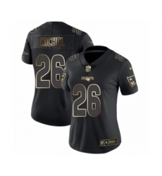 Women's New England Patriots #26 Sony Michel Black Gold Vapor Untouchable Limited Football Jersey