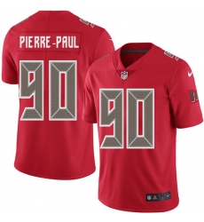 Men's Nike Tampa Bay Buccaneers #90 Jason Pierre-Paul Elite Red Rush Vapor Untouchable NFL Jersey