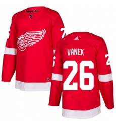 Youth Adidas Detroit Red Wings #26 Thomas Vanek Authentic Red Home NHL Jersey