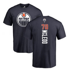NHL Adidas Edmonton Oilers #70 Ryan McLeod Navy Blue Backer T-Shirt