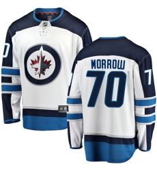 Men's Winnipeg Jets #70 Joe Morrow Fanatics Branded White Away Breakaway NHL Jersey