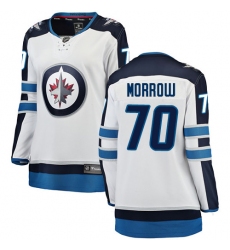 Women's Winnipeg Jets #70 Joe Morrow Fanatics Branded White Away Breakaway NHL Jersey