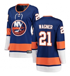 Women's New York Islanders #21 Chris Wagner Fanatics Branded Royal Blue Home Breakaway NHL Jersey