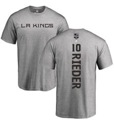 NHL Adidas Los Angeles Kings #10 Tobias Rieder Ash Backer T-Shirt