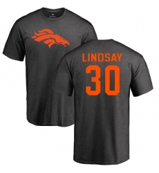 NFL Nike Denver Broncos #30 Phillip Lindsay Ash One Color T-Shirt