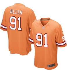 Men's Nike Tampa Bay Buccaneers #91 Beau Allen Game Orange Glaze Alternate NFL Jersey