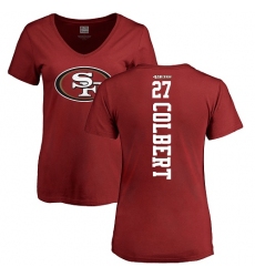 NFL Women's Nike San Francisco 49ers #27 Adrian Colbert Red Backer T-Shirt