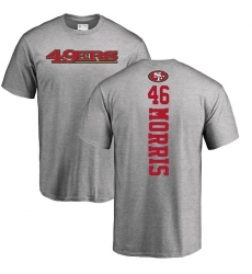 NFL Nike San Francisco 49ers #46 Alfred Morris Ash Backer T-Shirt