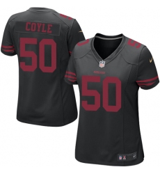 Women Nike San Francisco 49ers #50 Brock Coyle Game Black NFL Jersey