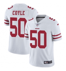 Youth Nike San Francisco 49ers #50 Brock Coyle White Vapor Untouchable Limited Player NFL Jerseyy