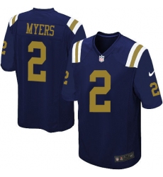 Youth Nike New York Jets #2 Jason Myers Elite Navy Blue Alternate NFL Jersey