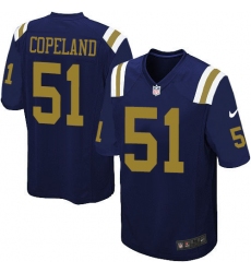Men's Nike New York Jets #51 Brandon Copeland Limited Navy Blue Alternate NFL Jersey