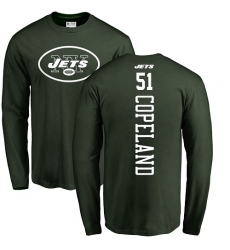 NFL Nike New York Jets #51 Brandon Copeland Green Backer Long Sleeve T-Shirt