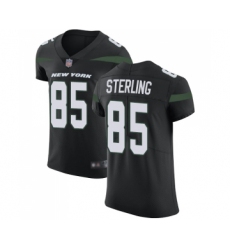 Men's New York Jets #85 Neal Sterling Black Alternate Vapor Untouchable Elite Player Football Jersey