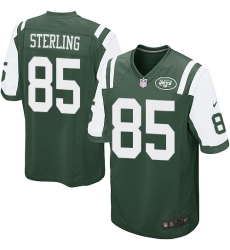 Men's Nike New York Jets #85 Neal Sterling Game Green Team Color NFL Jersey