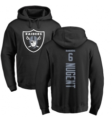 NFL Nike Oakland Raiders #6 Mike Nugent Black Backer Pullover Hoodie