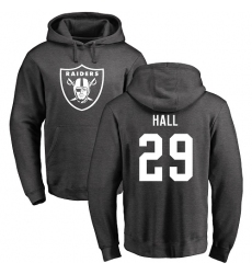 NFL Nike Oakland Raiders #29 Leon Hall Ash One Color Pullover Hoodie
