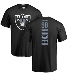 NFL Nike Oakland Raiders #98 Frostee Rucker Black Backer T-Shirt