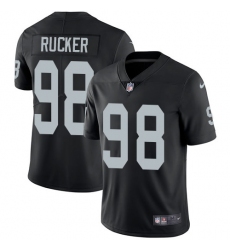Youth Nike Oakland Raiders #98 Frostee Rucker Black Team Color Vapor Untouchable Elite Player NFL Jersey