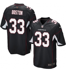 Men's Nike Arizona Cardinals #33 Tre Boston Game Black Alternate NFL Jersey