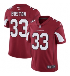 Men's Nike Arizona Cardinals #33 Tre Boston Red Team Color Vapor Untouchable Limited Player NFL Jersey
