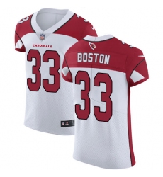 Men's Nike Arizona Cardinals #33 Tre Boston White Vapor Untouchable Elite Player NFL Jersey