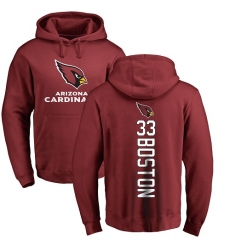 NFL Nike Arizona Cardinals #33 Tre Boston Maroon Backer Pullover Hoodie