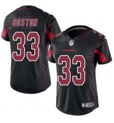 Women Nike Arizona Cardinals #33 Tre Boston Limited Black Rush Vapor Untouchable NFL Jersey