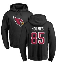 NFL Nike Arizona Cardinals #85 Gabe Holmes Black Name & Number Logo Pullover Hoodie