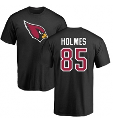 NFL Nike Arizona Cardinals #85 Gabe Holmes Black Name & Number Logo T-Shirt