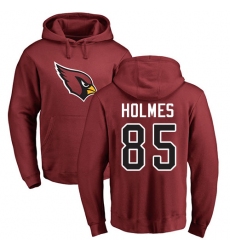 NFL Nike Arizona Cardinals #85 Gabe Holmes Maroon Name & Number Logo Pullover Hoodie