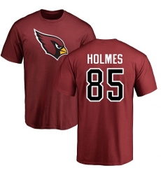NFL Nike Arizona Cardinals #85 Gabe Holmes Maroon Name & Number Logo T-Shirt