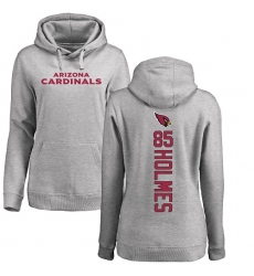 NFL Women's Nike Arizona Cardinals #85 Gabe Holmes Ash Backer Pullover Hoodie