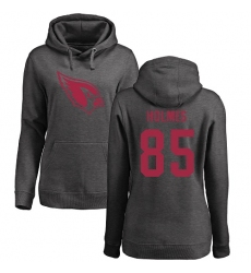 NFL Women's Nike Arizona Cardinals #85 Gabe Holmes Ash One Color Pullover Hoodie
