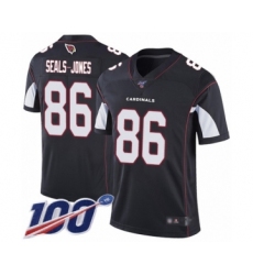Men's Arizona Cardinals #86 Ricky Seals-Jones Black Alternate Vapor Untouchable Limited Player 100th Season Football Jersey