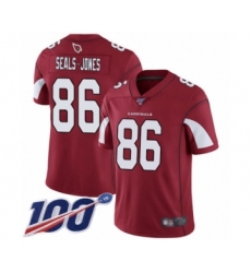 Men's Arizona Cardinals #86 Ricky Seals-Jones Red Team Color Vapor Untouchable Limited Player 100th Season Football Jersey