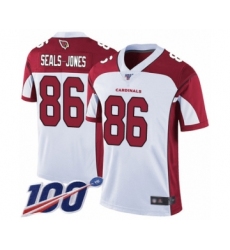 Men's Arizona Cardinals #86 Ricky Seals-Jones White Vapor Untouchable Limited Player 100th Season Football Jersey