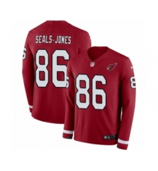 Men's Nike Arizona Cardinals #86 Ricky Seals-Jones Limited Red Therma Long Sleeve NFL Jersey