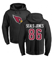 NFL Nike Arizona Cardinals #86 Ricky Seals-Jones Black Name & Number Logo Pullover Hoodie