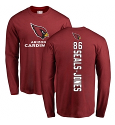 NFL Nike Arizona Cardinals #86 Ricky Seals-Jones Maroon Backer Long Sleeve T-Shirt