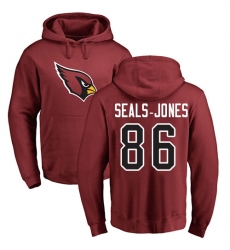 NFL Nike Arizona Cardinals #86 Ricky Seals-Jones Maroon Name & Number Logo Pullover Hoodie