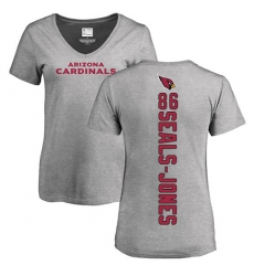 NFL Women's Nike Arizona Cardinals #86 Ricky Seals-Jones Ash Backer V-Neck T-Shirt