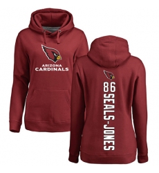 NFL Women's Nike Arizona Cardinals #86 Ricky Seals-Jones Maroon Backer Pullover Hoodie