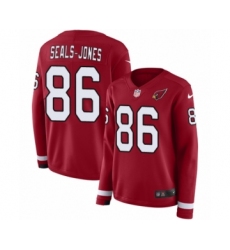 Women's Nike Arizona Cardinals #86 Ricky Seals-Jones Limited Red Therma Long Sleeve NFL Jersey