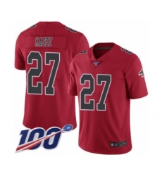 Men's Atlanta Falcons #27 Damontae Kazee Limited Red Rush Vapor Untouchable 100th Season Football Jersey