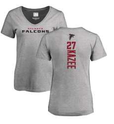 NFL Women's Nike Atlanta Falcons #27 Damontae Kazee Ash Backer T-Shirt